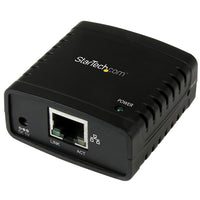 StarTech 10/100Mbps Ethernet to USB 2.0 Network LPR Print Server-Supports LPR network printing