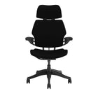 Humanscale Freedom Headrest Task Chair - Black-Eliminates the need for traditional recline mechanisms, which can be bulky and weigh up to 15 pounds. Instead, Freedom uses the sitter's body weight and the laws of physics to perfectly and automatically adjust recline support for each individual