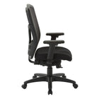 ProGrid Mesh High Back Chair with Seat Slider, Black-Built-in lumbar support