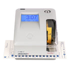 Pyramid Time Systems 3000 Series Unlimited Employee Document Stamp Manual Punch Time Clock - Light Grey-Power source: Corded electric with internal battery backup for 7 days