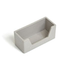 TRU RED Business Card Holder - Grey-Manufactured from a grey, matte finish plastic. Use stand alone or mix and match with other pieces