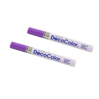 Marvy Uchida Broad-Point Opaque Paint Markers - Hot Purple - 2 Pack-Colour: Hot Purple