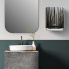 Kimberly-Clark Professional ICON Automatic Hard Roll Towel Dispenser - 16.53" x 12.41" x 10.19" - with Ebony Woodgrain Design Faceplate-Human centric design ensures ease of use with intuitive control panel iconography and clear visual prompts to reduce unnecessary interactions.