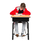 Bouncy Bands for Standard Desks, 20-28" Wide, Black Support Pipes  (BBABBDBK)-Increases time on task.