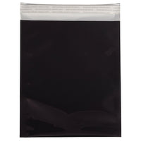 JAM Paper Foil Envelopes with Self Adhesive Closure, 6.25 x 7.88, Open End, Black, 25 Pack (1327706)-Black