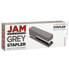 JAM Paper Office & Desk Sets, Stapler Pack of Staples, Grey and Red (3375GYRE)-Quantity: (1) Stapler, (1) Box of Staples (5000 ct)