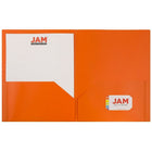 JAM Paper Plastic 2 Pocket School POP Folders Orange, 96 Pack-Usage: Folders are perfect for helping you stay organized at school, the office, home, or on the go