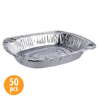 Luciano Rectangular Aluminum Foil Roast Pan, 17 x 12.75 inches, Silver, 50 Pieces-Versatile: cook lasagne, pasta, casserole, or bake banana bread, chocolate cake, and many more with the roasting pan