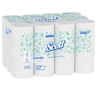 Scott Essential Coreless Toilet Paper - 2-Ply - 36 Rolls Per Case - 1000 Sheets Per Roll-36 rolls per case, 1,000 sheets per roll, 36,000 sheets per case, Convenient storage and product handling with small 6-pack bundles
