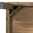 Flash Furniture 60" x 38" Rectangular Antique Rustic Solid Pine Farm Dining Table-Base Size: 28.5"W x 50"L