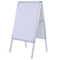 SECO Indoor/Outdoor Sidewalk Sign, Snap A-Frame, 22" x 28", Silver-It is ideal for  businesses , restaurants  and cafe's to get your message, offers , promotions  across and noticed  by passing trade