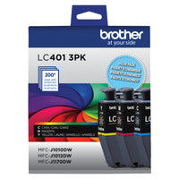 Brother Genuine LC4013PKS Standard-Yield Colour Ink Cartridge - 3 Pack-Professional colour inkjet print quality you can consistently rely on for up to 200 pages per cartridge