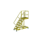 Tri-Arc Supported 60" Cantilever Rolling Ladder, Perforated, 82" x 30" (UCS500630246)-Frame Material: Steel