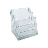 Azar Displays 3-Tier 3-Pocket Letter Sized Brochure Holder (252378)-For letter sized brochures