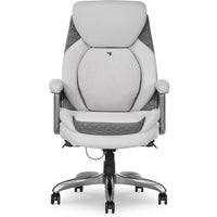 Sharper Image S-600 Active Lumbar Massage Chair - 27-3/4“ W x 30" D x 45-1/4" -48-1/4" H - White-Upholstered in bonded leather on all seating surfaces