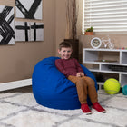 Flash Furniture Small Solid Royal Blue Kids Bean Bag Chair-Machine Washable Removable Slip Cover