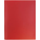 JAM Paper Plastic 2 Pocket School POP Folders with Metal Prongs Fastener Clasps, Red, 6 Pack-Contains 3 Clasp Fasteners
