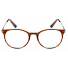 SAV Eyewear Tri-Focus Venice Blue Light Glasses - + 1.25 - Shiny Brown-Bottom power is for reading, middle power is for working on the computer and the top power is for interacting at a distance