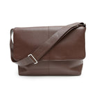 Ashlin Rikar Messenger Bag, Dark Brown-Our classic messenger styled briefcase. Designed for your everyday office and business trips. Get Media smart this bag is large enough to hold your laptop computer up to 15, MacBook® Pro and other similar sized computers