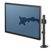 Fellowes Reflex Single Monitor Arm-Set up your monitor with ease with detachable VESA plates, holds a monitor up to 30" and 24 lbs