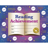Flipside Reading Achievement Certificates, 90 Pack-Ages 5 - 12 years and grades k - 9th