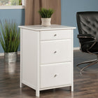 Winsome Wood Delta File Cabinet, White (10321)-Top drawer inside dimensions are 14.8"W x 15.1"D x 2.75"H