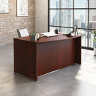 Sauder 59"W Affirm Executive Desk - Classic Cherry- Impact resistant, high-grade thermoplastic edges