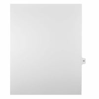 Mark Maker Legal Exhibit Index Tab White Single Tabs, 1/15th Cut, Letter Size, No Holes, Number 10, 25 Pack-White Single Tabs, 1/15th Cut