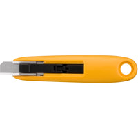 OLFA SK-7 Semi-Automatic Compact Self-Retracting Safety Knife - Yellow-Semi-automatic safety knife