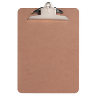 Westcott KleenEarth Masonite Legal Size Clipboard, 9"x15"-Brown Masontite Clipboard for holding Legal Size Papers