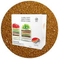 Sandtastik Floral Coloured Sand, 25 lb (11.3 kg) Box, Espresso-Coarse grain with natural sparkle throughout