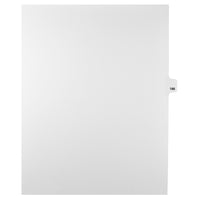 Mark Maker Legal Tabs - Letter Size - White - 1/25th cut - 25 tabs per package - 5 packages Pack - Number 186-White Single Tabs
