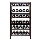 Winsome Silvi Wine Rack, 30-Bottle, - 6-Tier, Antique Walnut-Assembly Required