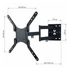 Techly Tilting TV Wall Mount, 23"-55"-Robust fastening plate with tilt features that allow you to adjust angle from -2deg to +12deg