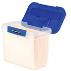 Bankers Box Heavy-duty Letter-Size Plastic Portable File Storage Box-Fits Letter-size files