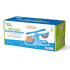 Hand2Mind Nestable Bucket Balance - Multicolor - Single-measuring scale for kids: The durable clear plastic bucket balance allows children to explore volume and compare solids and liquids. Kids get to develop observation and estimation skills while exploring volume and measurements.