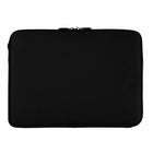 Vangoddy 17" Neoprene Laptop Sleeve - Black-Front zippered compartment is great for holding accessories