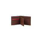 Champs Black Label Leather RFID Center Passcase Wallet, Tan-9 credit card slots