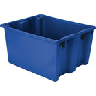 Lewis Bins+ Polylewton Stack-N-Nest Containers, 20.1" x 13.0", Blue, 3 Pack-Injection moulded from high-impact polyolefins