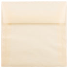 JAM Paper 5.5 x 5.5 Square Envelopes, Spring Ochre Ivory Translucent Vellum, 250 Pack (1591909H)-Spring ochre translucent envelope