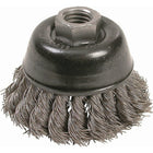 Osborn Knot Wire Cup Brushes - High Speed Small Grinder, 2-3/4" Dia. x 5/8"-11 Arbor - 3 Pack-Application Type Stainless Steel