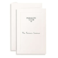 St. James Invitation Cards w/ Envelopes - 5-1/2 x 8-1/2" - White - Laser/Inkjet Printable - Traditional Embosse - 40 Pack-Premium 47 lb bond paper, simple yet elegant