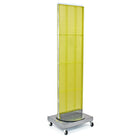 Azar Displays Pegboard Freestanding Floor Stand, 16" x 60", Yellow (700253-YEL)-Made from pegboard