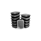 Heim Concept Premium Meal Prep Food Containers, Set Of 12-Easily Microwavable at work, gym and other on-the-go activities