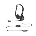 Logitech H370 USB Headset with Noise-Canceling Microphone-Cord Length: 2.4m
