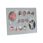 Elegance Baby Collage Photo Frame, Silver Aluminium-Collage Photo frame for baby boys and girls.