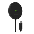 Mophie Universal Snap+ Wireless Charger - Black-Includes 1 self-installation magnetic snap adapter