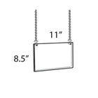 Azar Displays Hanging Poster Frame, 11"W x 8.5"H, 4 Pack (172714)-Sign holder