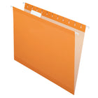 Pendaflex Reversaflex Premium Coloured Hanging File Folders, Orange, Letter Size, 25 Pack-10 times stronger than standard folders to last longer and hold more without tearing