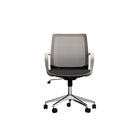 CB Office Workex Mesh Office Chair With Polished Aluminun Base - White-Classic air-flow mesh back design with air-flow fabric seat